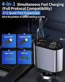 4 in 1 Retractable Car Charger