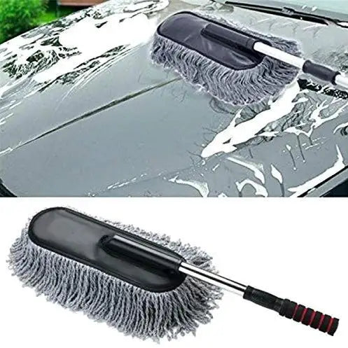 Telescopic Microfiber Car Cleaning Duster with Long Handle