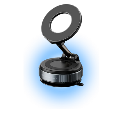 Magnetic 360° Car Phone Holder with Strong Suction Base